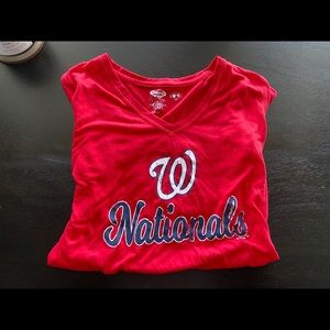 Nationals V-neck tee